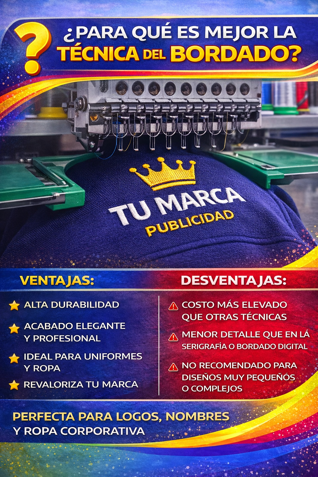 Cuándo es mejor elegir bordado en prendas personalizadas